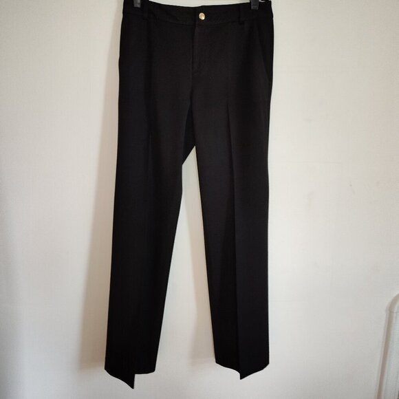 Ladies Petite SZ 2P Lauren Ralph Lauren Black Work Pants - Picture 1 of 4